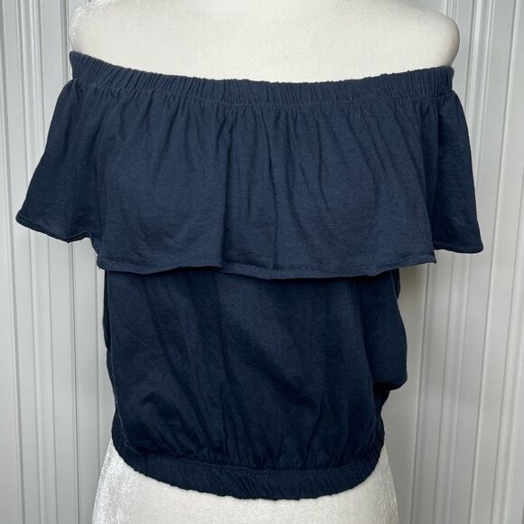 Zara Trafaluc Off The Shoulder Crop Top Size S NWOT - Picture 1 of 4